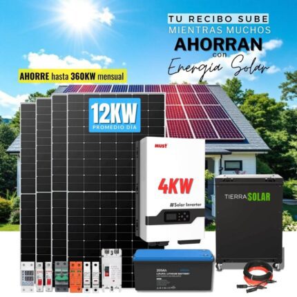 Kit SOLAR 12KW Día Bifásico 110-220V