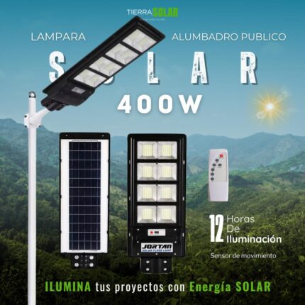 LAMPARA SOLAR 400W JORTAN