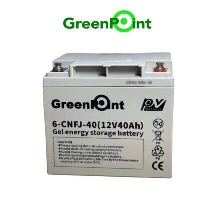 BATERIA 40A 12V GEL GREENPOINT 12.5KG