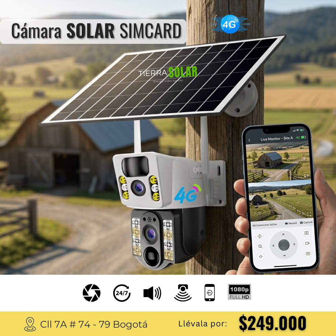 4g CAMARA SOLAR 4G - SIMCARD - Imagen 1