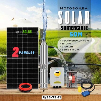 BOMBA SUMERGIBLE SOLAR 50 METROS