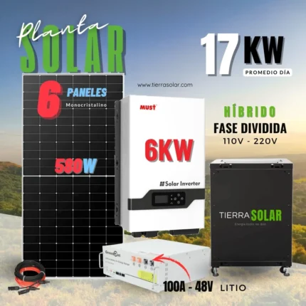 KIT SOLAR 17KW DIA 110/220V