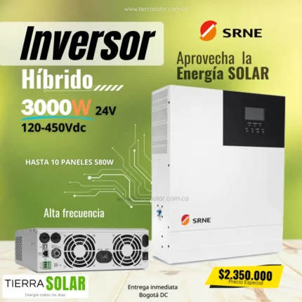 Inversor 3kw 24V 80A 450Vdc