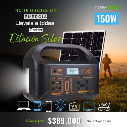 ESTACION SOLAR 150W - PORTATIL