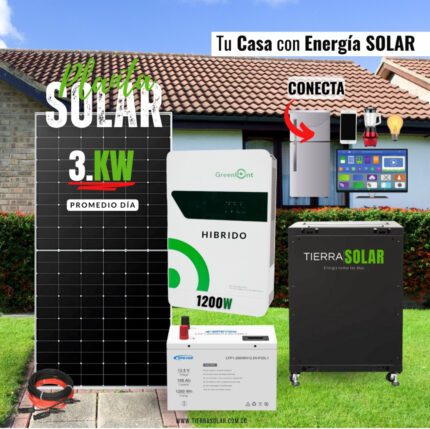 KIT SOLAR 3KW HIBRIDO 110V