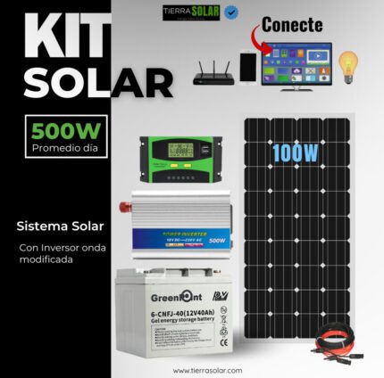 KIT SOLAR 500W ONDA MODIFICADA