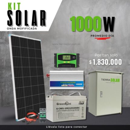 KIT SOLAR 1000W DIA ONDA MODIFICADA