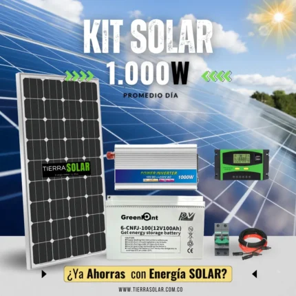 Kit SOLAR 1000W Onda Modificada 110V