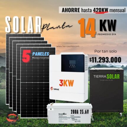 KIT SOLAR 14KW DIA 110V
