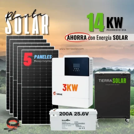 KIT SOLAR 14KW DIA HIBRIDO
