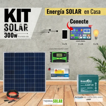 Kit Solar 300W Onda Modificada