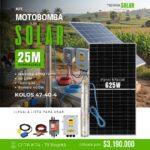 KIT MOTOBOMBA SOLAR SUMERGIBLE - 25 METROS