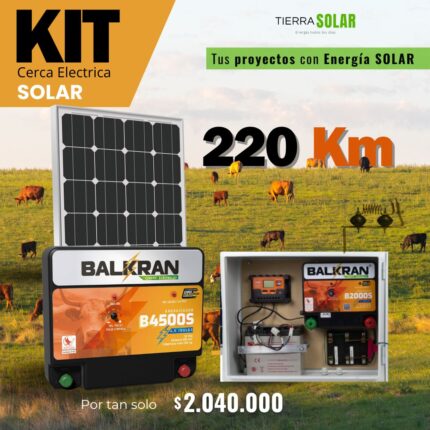 Kit Cerca Eléctrica Solar 220Km
