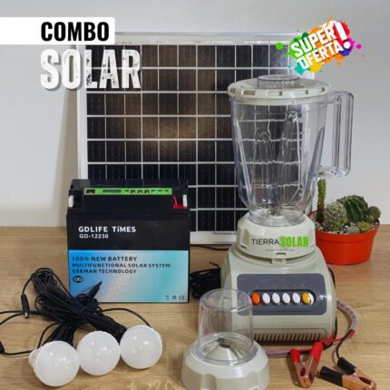 COMBO SOLAR Licuadora +  3 bombillos