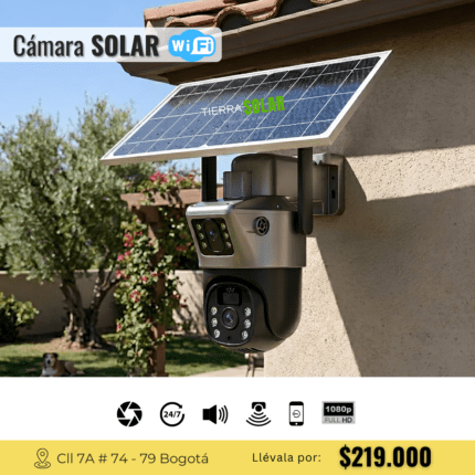 CÁMARA SOLAR DOBLE LENTE - WiFi