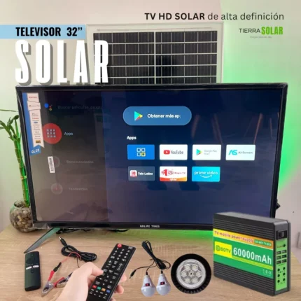 Combo Televisor SOLAR 32''