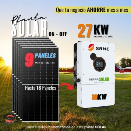 PLANTA SOLAR 27KW DIA ON-OFF HIBRIDA