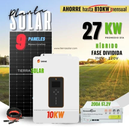 KIT 27KW DIA 120/220V OFF GRID