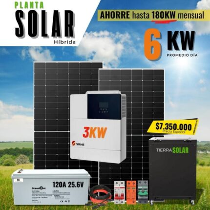 Kit Solar 6KW OFF Grid 110V