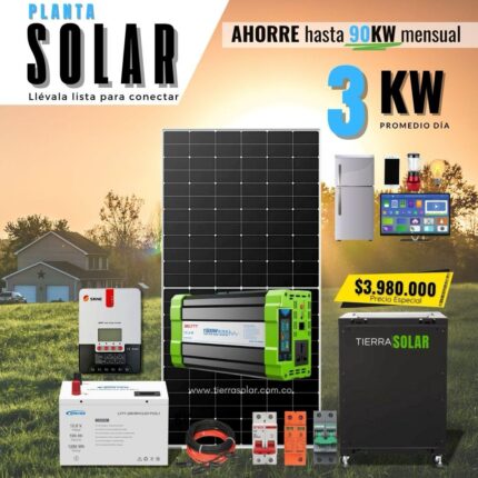 KIT SOLAR 3KW Onda Pura 110V