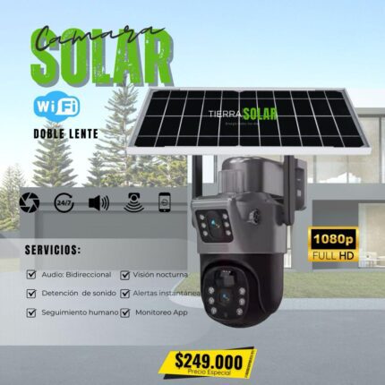 Cámara SOLAR DOBLE LENTE WiFi