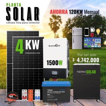 KIT SOLAR 4KW DIA 110V