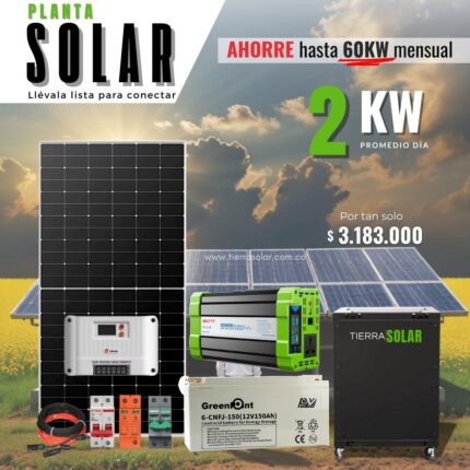 KIT SOLAR 2KW ONDA PURA 110V
