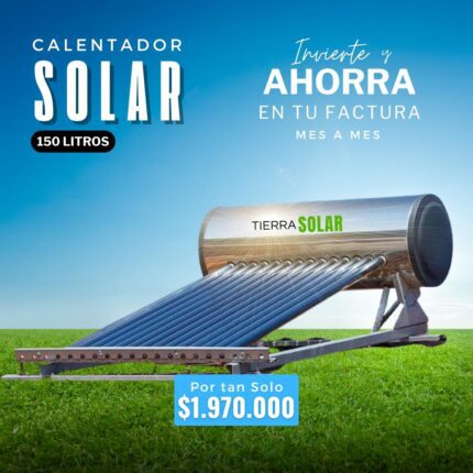 CALENTADOR SOLAR 150 LITROS GRAVEDAD