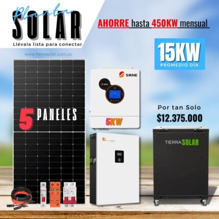 KIT SOLAR 15KW DIA 110V