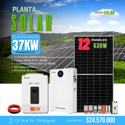 PLANTA SOLAR 37KW DIA 120/220V - OFF GRID