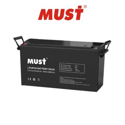 BATERIA LITIO 125A 25.6V MUST 3.2KW