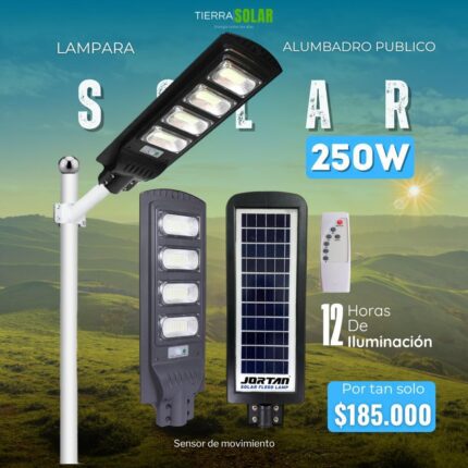 LAMPARA SOLAR 250W JORTAN