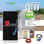 KIT MOTOBOMBA SOLAR SUMERGIBLE - 190 METROS