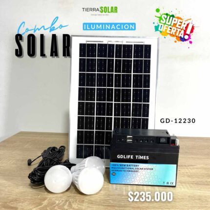 COMBO SOLAR BATERIA 14A GD-12230