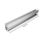 RIEL ALUMINIO 120 cm 35mm