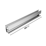 RIEL ALUMINIO 360 cm 35 mm