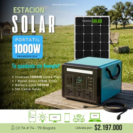 ESTACION SOLAR 1000W - PORTATIL