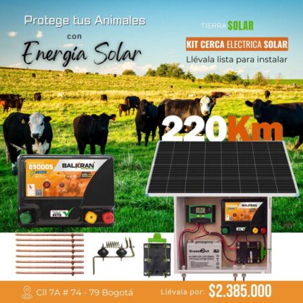 KIT CERCA ELECTRICA SOLAR - 220Km