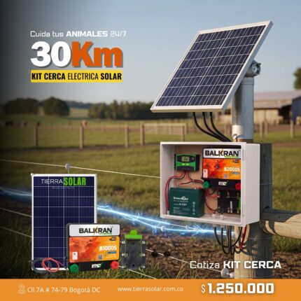KIT CERCA ELECTRICA SOLAR - 30Km