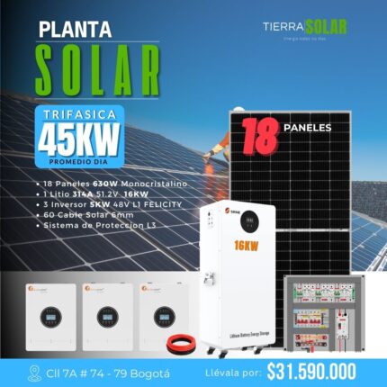PANTA SOLAR TRIFÁSICA - 45KW DIA