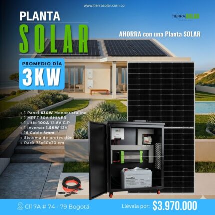KIT SOLAR 3KW - ONDA PURA
