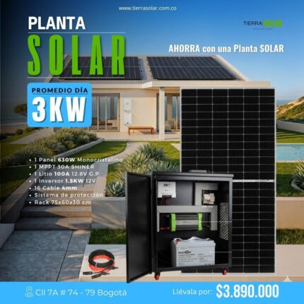 KIT SOLAR 3KW - ONDA PURA