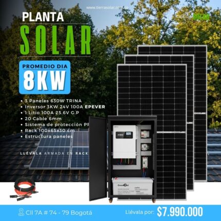 PLANTA SOLAR 8KW -110V