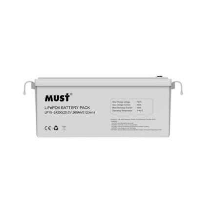 Batería Litio 200A 25.6V - MUST